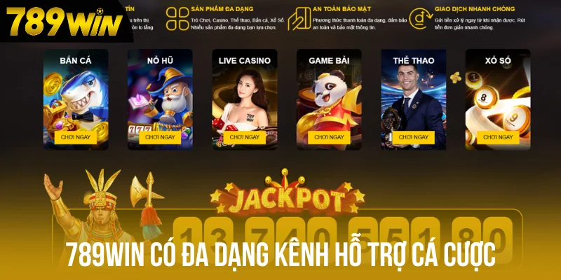 789win có đa dạng kênh hỗ trợ cá cược