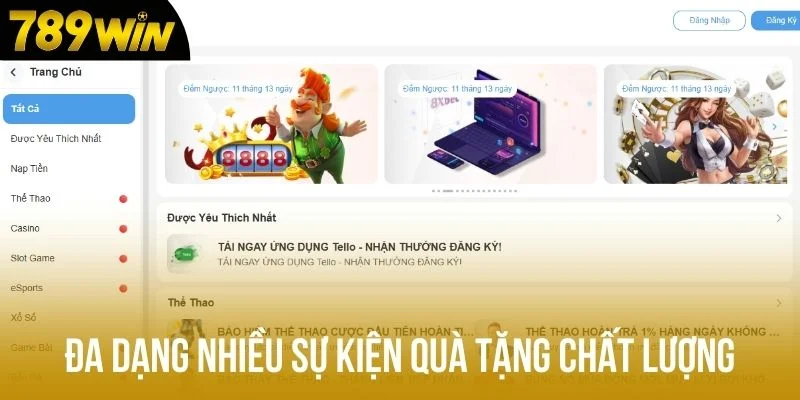 Đa dạng nhiều sự kiện quà tặng chất lượng