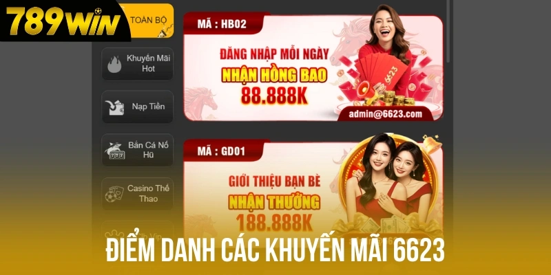 Điểm danh các khuyến mãi 6623